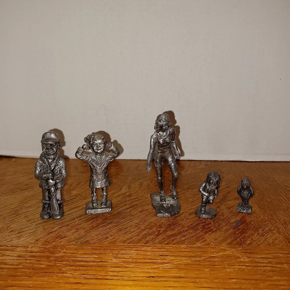 Lot Of 5 Vintage Pewter Figurines. In good condition see pictures for reference - Picture 1 of 9